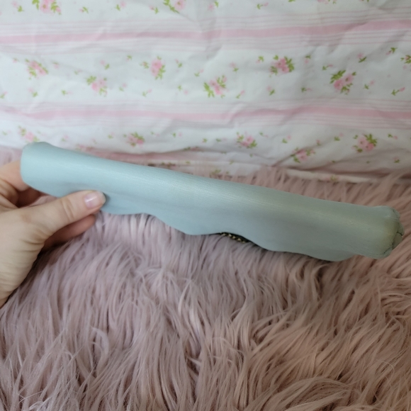 Vintage Powder Blue Clutch Purse - Picture 7 of 16